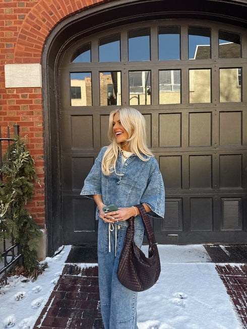 Harlow Denim Top